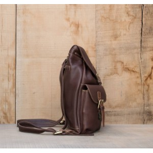 SAC A DOS CUIR BRUN| Font-Romeu